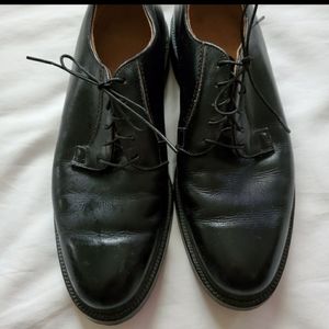 Vintage black leather mens shoes